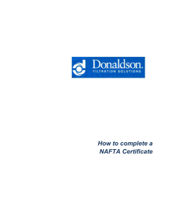 How to complete a NAFTA Certificate