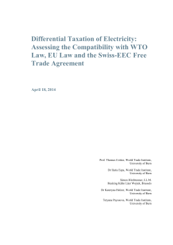 Differential Taxation of Electricity