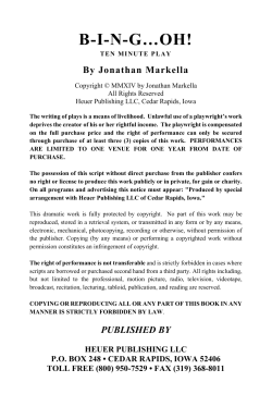 B-I-N-G&hellip;OH! - Heuer Publishing