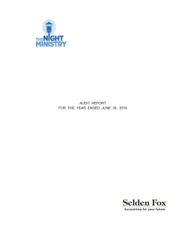 FY 2016 Financial Audit
