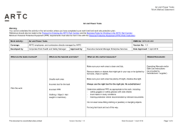 Air and Power Tools Work Method Statement
