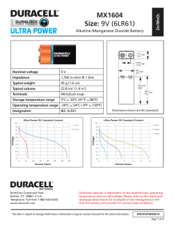 Duracell Ultra Power 9V