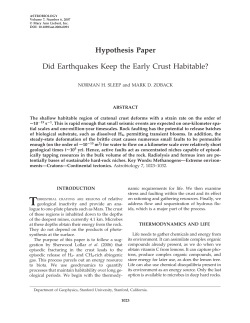 Did Earthquakes Keep the Early Crust Habitable?