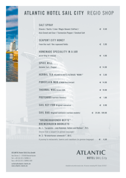 ATLANTIC HoTeL SAIL CITy regio Shop
