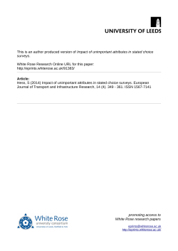 Impact of unimportant attributes in stated choice surveys