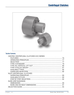 Centrifugal Clutches