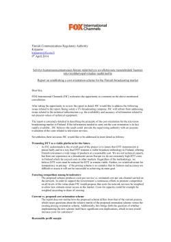 Finnish Communications Regulatory Authority Kirjaamo kirjaamo