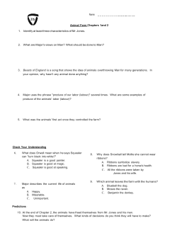 Animal Farm Questions 1-10