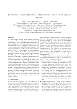 IntruMine: Mining Intruders in Untrustworthy