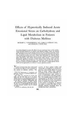 Effects of Hypnotically Induced Acute Emotional Stress on