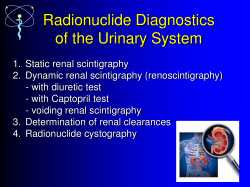Radionuclide Diagnostics of the Urinary System