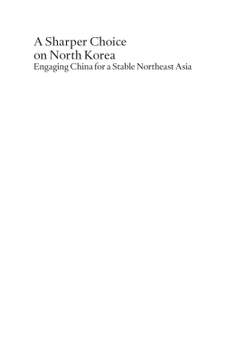 A Sharper Choice on North Korea
