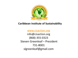 Caribbean Institute of Sustainability
