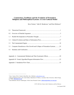 Commentary Traditions and the Evolution of Premodern Religious