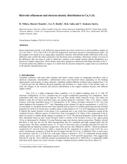 Rietveld refinement and electron density distribution in CuxV2O5