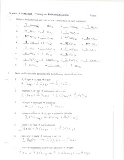 Reactions Review