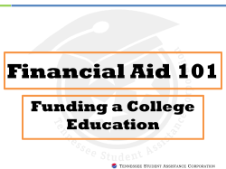 Financial Aid 101 - Knox County Schools