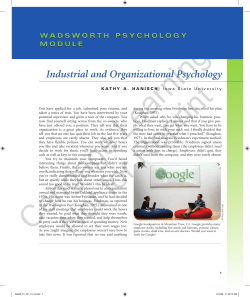 Industrial and Organizational Psychology - 4LTR Press