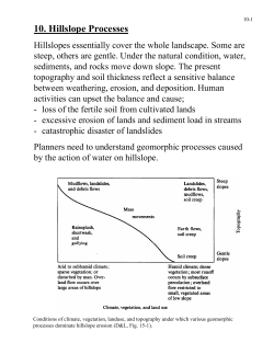 10. Hillslope Processes