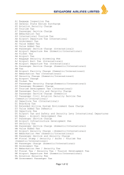BN Passenger Services Charge (International)