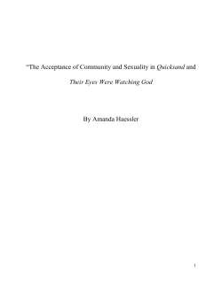 The Acceptance of Community and Sexuality