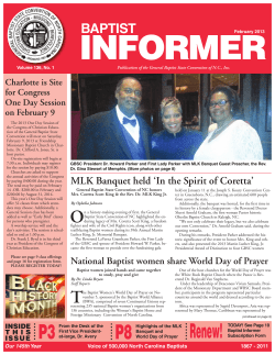 baptist - General Baptist State Convention of North Carolina