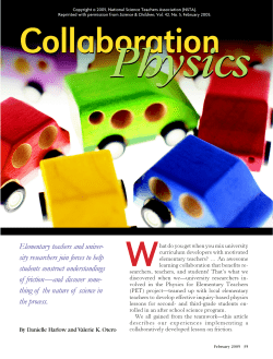 Collaboration physics - University of Colorado Boulder