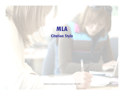 Citation Style - Durham College