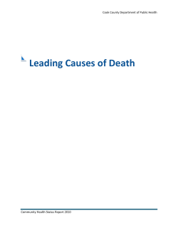 Leading Causes of Death - Cook County Department of Public Health