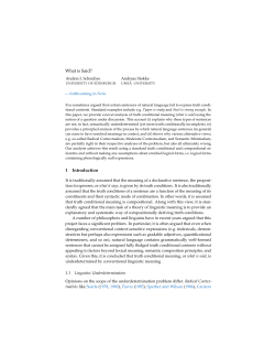 What is Said? - Anders Schoubye