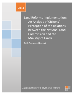 Citizens` Perception of the Relations between the NLC and the MoL