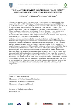 thaumasite formation in limestone filler cement mortar under sulfate