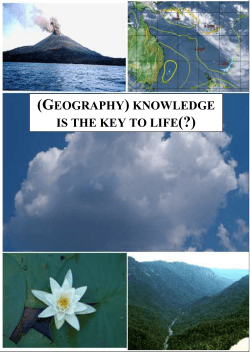 (geography) knowledge is the key to life(?)