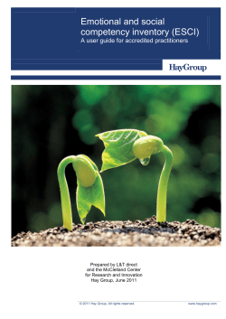 ESCI - Emotional Intelligence Consortium