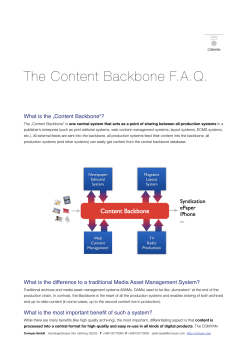 The Content Backbone FAQ