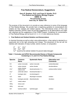 Free Radical and Radiation Biology Program