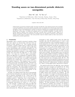 Standing waves on two-dimensional periodic dielectric waveguides