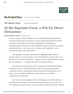 At the Supreme Court, a Win for Direct Democracy