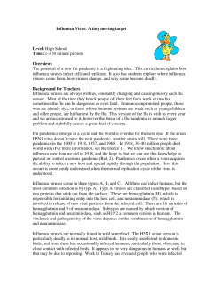 Influenza Virus: A tiny moving target Level