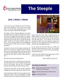 The Steeple - Succasunna United Methodist Church