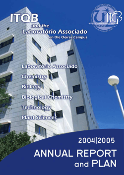 fisiologia e biologia molecular de plantas - ITQB