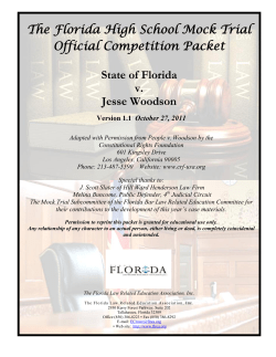 Florida High School Mock Trial Competition - Miami