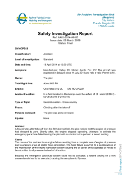 Safety Investigation Report