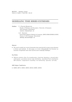 MODELLING TIME SERIES EXTREMES