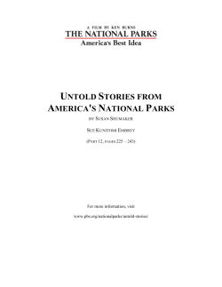 untold stories from america`s national parks