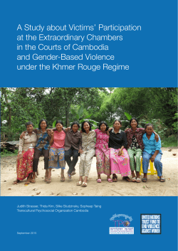 A Study about Victims` Participation at the
