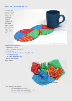 How to Sew a Scrap-Buster Mug Rug