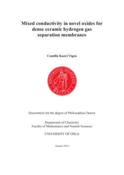 Mixed conductivity in novel oxides for dense ceramic hydrogen gas