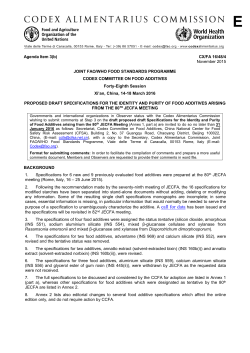 CX/FA 16/48/4 - Food and Agriculture Organization of the United