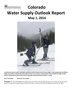 South Platte Snowpack Report